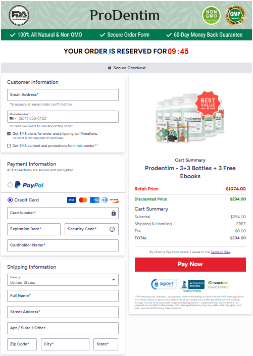 ProDentim-order-page